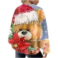 thumbnail image 6 of WXLWZYWL Womens Ugly Christmas Sweater Funny Sweatshirts Holiday 3D Print Trendy Cute Long Sleeve Pullover 2024 Loose Christmas Sweaters Pullover, 6 of 6