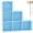 Blue, variant on Red 6-Cube Modular Shelving Units For Home Wardrobe Storage