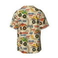 thumbnail image 4 of Goofa Animal Truck Printed Men's Casual Short-sleeved Shirt,Lightweight Breathable Button-down,Summer Casual men's top,Versatile Fashion shirt-3X-Large, 4 of 7