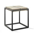 thumbnail image 1 of Steve Silver Oaklee Honey and Dark Grey Finish Mixed Media End Table, 1 of 6