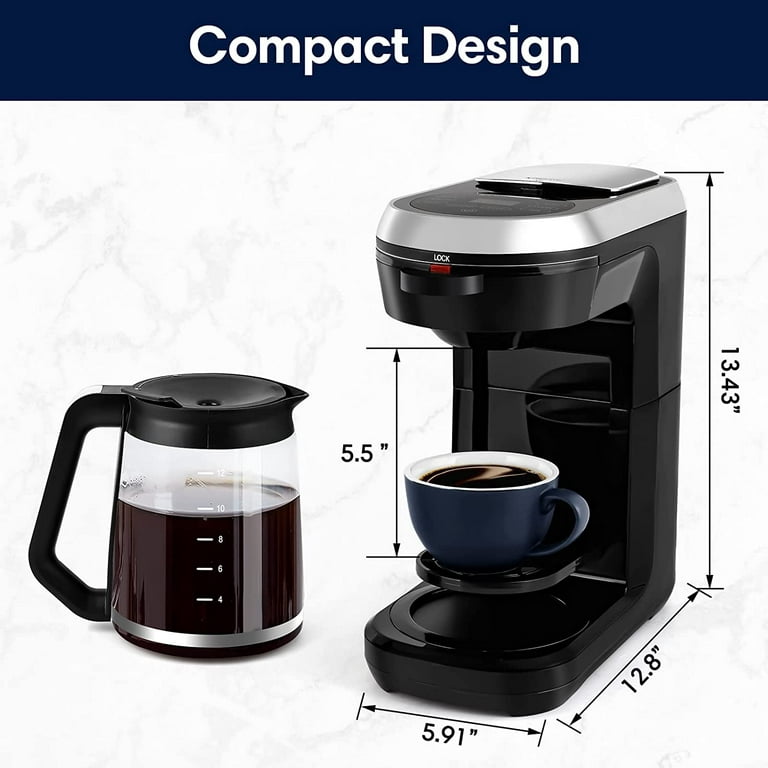 Dual Brew Coffee Maker Programmable Coffee Machine and Single
