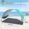 thumbnail image 3 of Carpa de playa Sportneer 245 x 142 cm con protección UV UPF 50+, 3 of 7