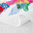 thumbnail image 5 of Feelyou Watercolor Handball Quilt Full for Girls, Silhouette Basketball Sport Full Bedspread Sets, 3-Piece, 5 of 7
