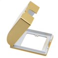 thumbnail image 4 of 1 pieza, caja de enchufe impermeable con patrón cepillado dorado champán, protector contra salpicaduras, protector de interruptor para Baño, 4 of 5