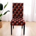 thumbnail image 4 of 6 Pcs/Set Soft Stretchable Dining Chair Covers with Printed Floral Patterns,Spandex Banquet Chair Seat Protector Slipcovers for Holiday Home Party, Hotel, Wedding Ceremony (Style 29), 4 of 6