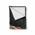 thumbnail image 2 of Cars Soft Flannel Fleece Throw Blanket, Automotive Industry Theme Powerful Engine Fast Technology Prestige Performance, Cozy Plush for Indoor and Outdoor Use, 50" x 70", Red Black White, by Ambesonne, 2 of 6