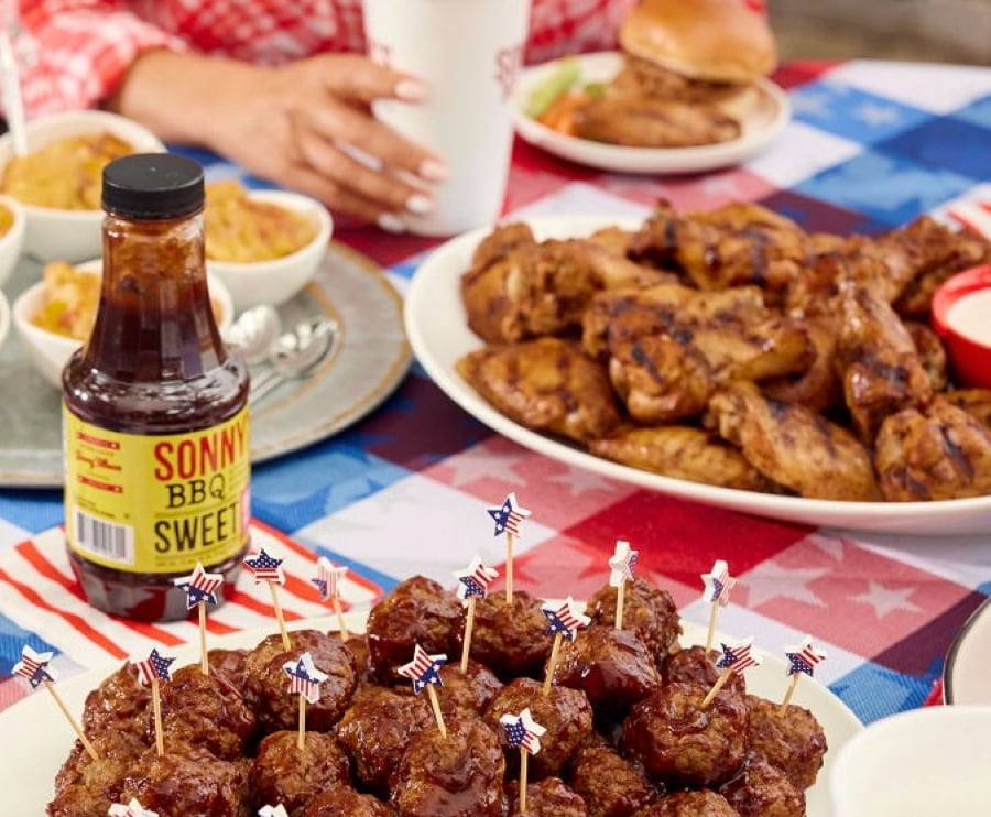 (6 pack) Sonny’s BBQ Sweet BBQ Sauce, 21 oz Bottle – Barbecue Sauce for Grilling, Dipping, and Marinades