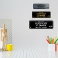 thumbnail image 3 of Signs ByLITA Standard Certificate F1 Driver Sign (Ivory/Dark Brown) - Small, 3 of 6