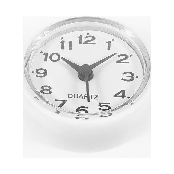 Shower Clock With Suction Cup Timer Mini Car Decorative Clocks White