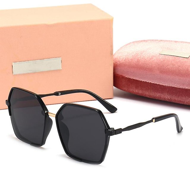 Gafas de sol vintage con montura grande que bloquean los rayos UV ShuxiuWang 8390614261396