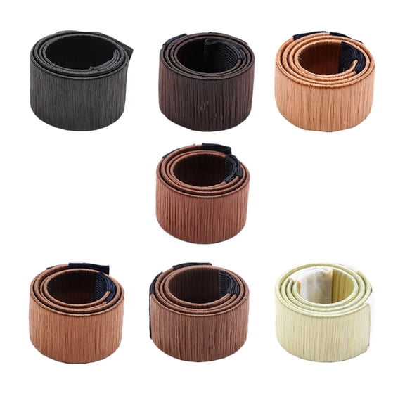 LULULION 7Pcs Hair Bun Assorted Color Comfortable Wear Hair Styling Assistant Set