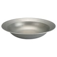 thumbnail image 1 of Salad Plate Shallow Salad Plate Stainless Steel Plate Kitchen Serving Plate Food Mixing Basin, 1 of 6
