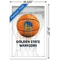 thumbnail image 3 of NBA Golden State Warriors - Drip Ball 20 Wall Poster, 14.725" x 22.375", Framed, 3 of 3