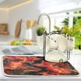 thumbnail image 5 of Kitchen Drying Mat 16x18In Drying Dish Mat Dish Drying Mats Kitchen Countertop Multi-Function Drain Drying Mat Kitchen Table Red Paste, 5 of 8