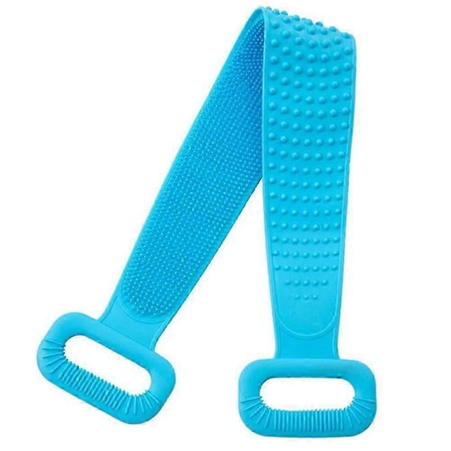 Silicone shower brush, exfoliating and lengthening silicone body back scrubber, easy to clean