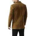 thumbnail image 5 of Men Cliff Classic 2-Button Suede Leather Blazer (Regular and Big & Tall), 5 of 6