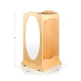 thumbnail image 4 of Guidecraft Dress Up Cubby Center– Natural: Wooden Wardrobe, Pretend Play Storage Station with Mirror, 4 of 4
