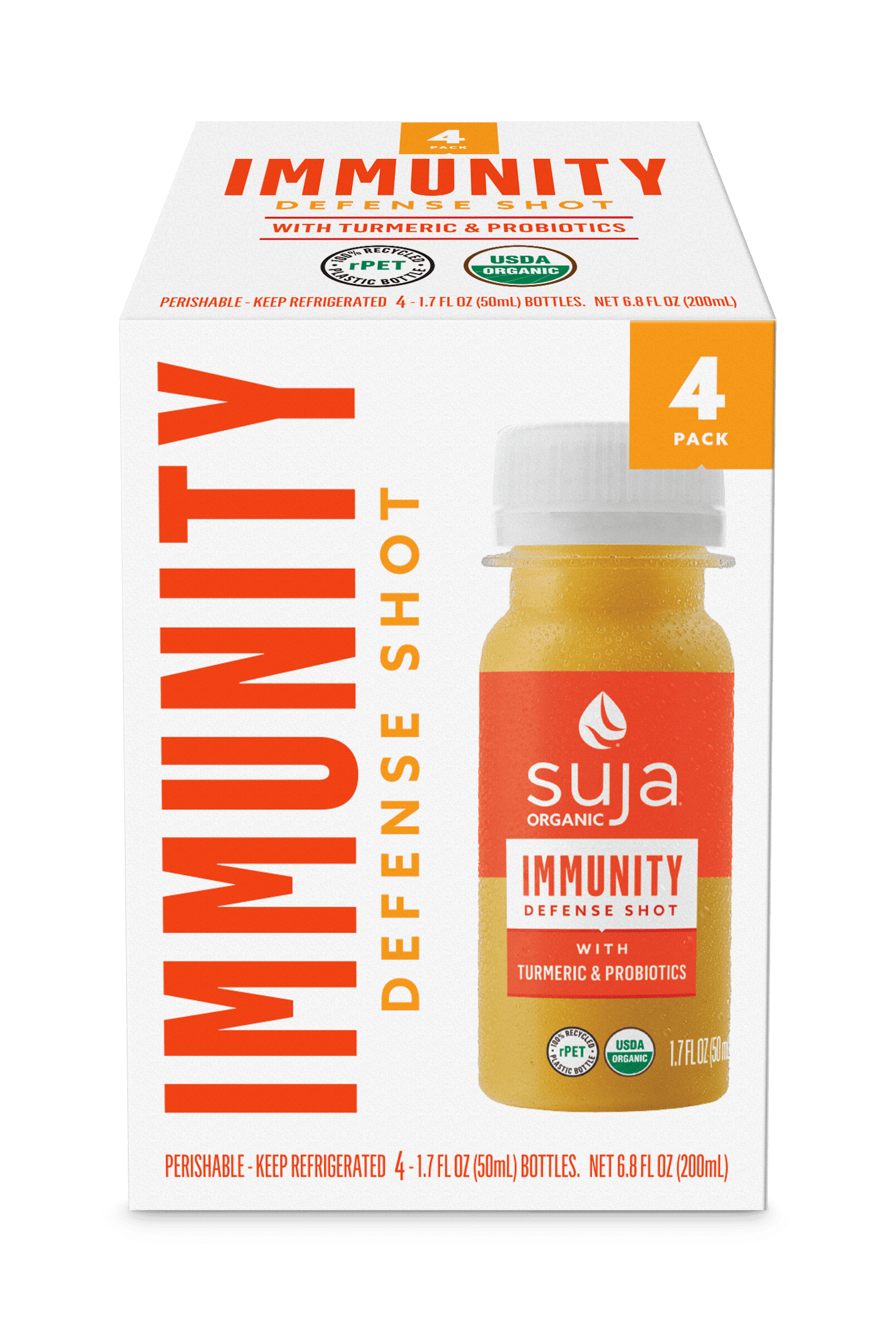 Suja Juice Immunity Defense Shot, Organic Cold Pressed Juice 1.7 oz