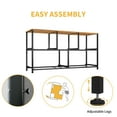 thumbnail image 2 of SDSDSDLED 8 Drawer Wide Dresser Organizer, Cool Grey Fabric, Black Metal Frame, Storage Unit, 2 of 5