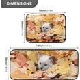 thumbnail image 2 of SKYSONIC Fall Leaves Baby Kitten Kitchen Rugs Set of 2, Cute Floor Runner Area Rug Washable Carpet Mat Perfect for Living Room Bedroom Entryway, 2 of 7