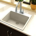 thumbnail image 2 of Elkay ELG2522BQ0 Elkay Quartz Classic 25" x 22" x 9-1/2", Single Bowl Top Mount Sink, Bisque, 2 of 3