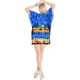 thumbnail image 5 of HAPPY BAY Women's Beachwear Plus Size Swimsuit Coverups for Women Summer Swim Beach Dress Cover ups for Swimwear Women Bathing Suit Cover-Up 3X-4X Cobalt, Floral Hibiscus, 5 of 5