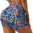 thumbnail image 1 of Fotbe Cute Popcorn Shorts Sin Costuras – Shorts Deportivos de Cintura Alta para Mujer, Elásticos para Gimnasio, Yoga, Running o Ciclismo-X-Large, 1 of 8