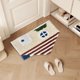 thumbnail image 5 of Alfombra Irregular con Mechones Flocados | Alfombra de Poliéster Suave, No Absorbente y Resistente a La Suciedad | Alfombra Beige Café para Dormitorio Infantil, Sala de Juegos, Guardería, Sala de Est, 5 of 6