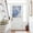 Blue, variant on Blue Morocco Door Curtains for Door Window, French Sidelight Front Back Door Curtains With Tieback, Vintage Graffiti Paint Art Boho Dappled Kitchen Rod Pocket Drapes Panel, 54"x40"