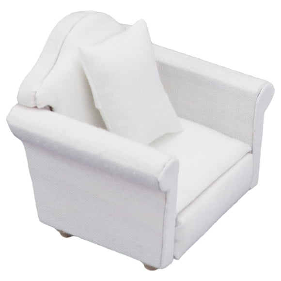 Sofá tapizado y muebles de cojín para decoración de dormitorio de casa de Zulema sofá de la casa de muñecas