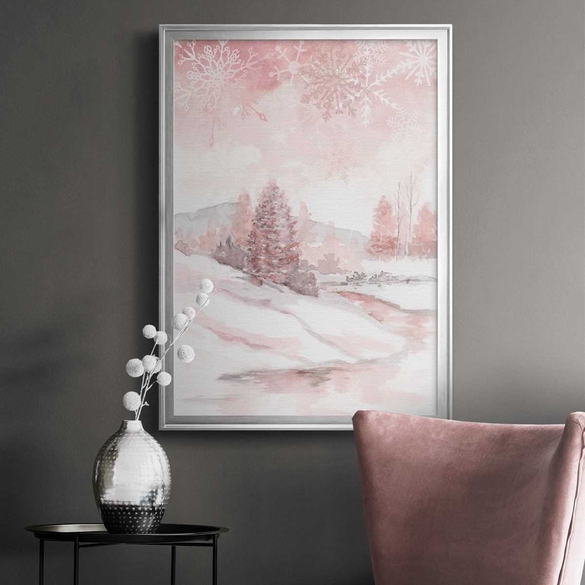 Blush Winter Premium Framed Print - Ready to Hang