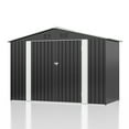 thumbnail image 6 of NETAJE 9'x4' Outdoor Metal Storage Shed with Upgraded Frame and Lockable Doors for Backyard, Garden, Lawn, 6 of 9