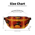 thumbnail image 3 of Naloa Halloween Pumpkin Print Running Belts for Men Women,Running Fanny Pack with 2-Zipper Pockets,Waterproof Waist Pack for Travel Hiking Running Outdoor Sports, 3 of 8