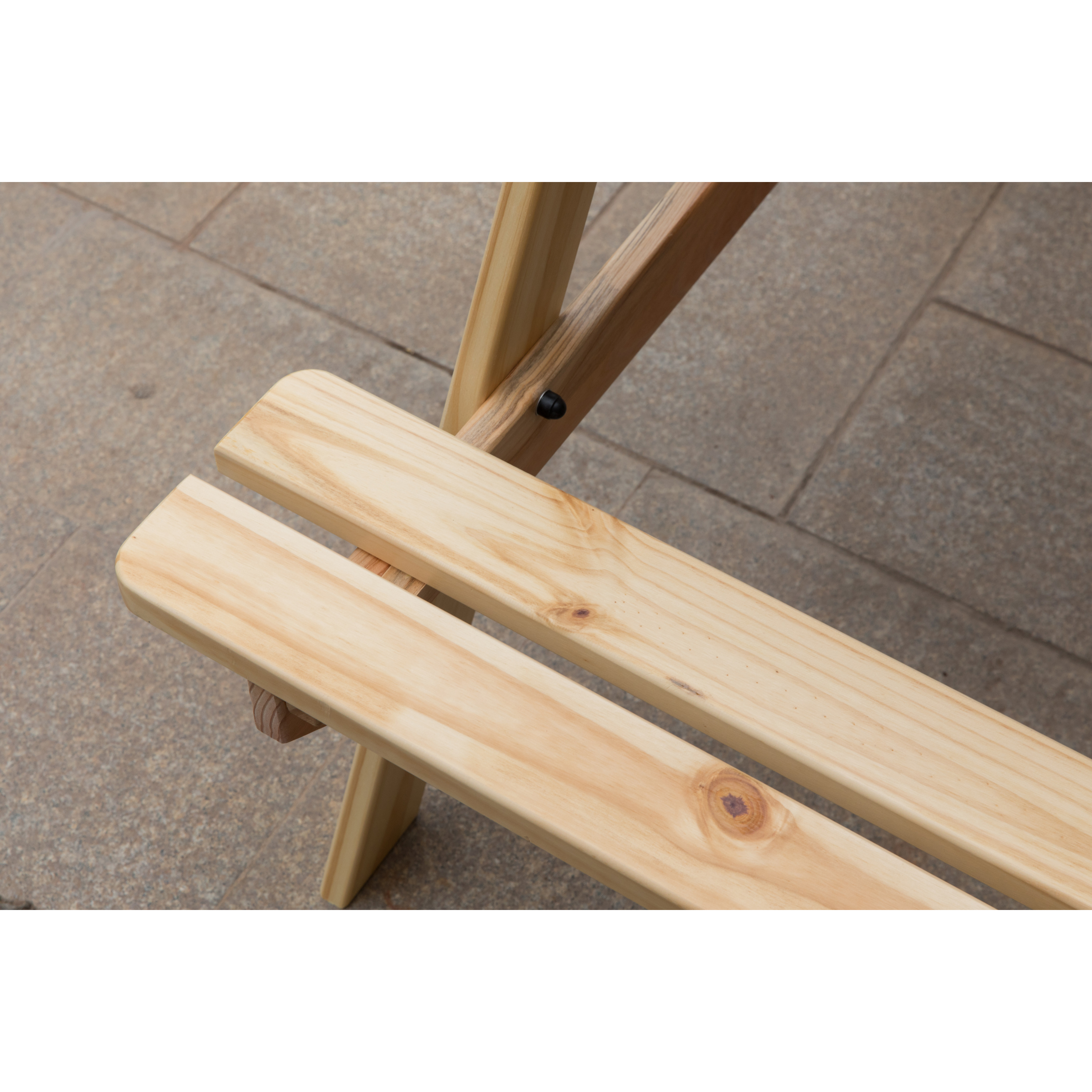 A-Frame Outdoor Wooden Patio Deck Garden Picnic Table - image 4 of 10