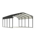 thumbnail image 6 of LAUSAINT HOME 12' x 20' Outdoor Metal Carport, Heavy Duty Waterproof Carport with Steel Panels for Car, Boat, Truck, 6 of 10