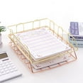 thumbnail image 3 of Masteelf  2 Pcs Document Rack Hanging File Paper Holder for Desk Basket Work, 3 of 8