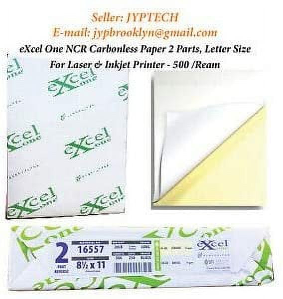 Carbonless Paper 2-part 1 Ream / 500 Sheets 250 Sets Bright White / Canary 8 1/2 X 11 by Excel Glatfelter