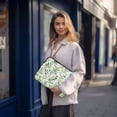 thumbnail image 6 of FORMRS 13-13.3 inch Laptop Sleeve Case Soft Carrying Quilted Computer Bag Cover, Green Leafy Pattern, 6 of 7