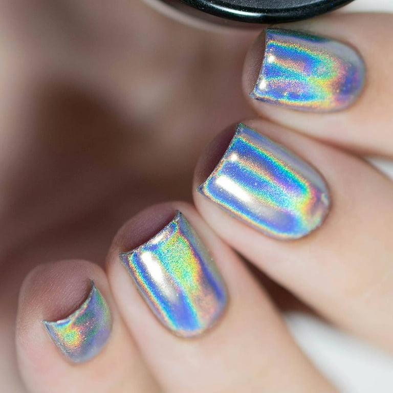 Whats Up Nails - Holographic Powder for Rainbow Unicorn Nails