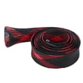 thumbnail image 1 of Funda para caña de pescar de fundición, chaqueta para poste, funda protectora para calcetín, aparejos de pesca de 25mm x 1650mm, rojo y negro, 1 of 8