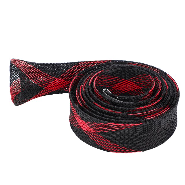 Funda para caña de pescar de fundición, chaqueta para poste, funda protectora para calcetín, aparejos de pesca de 25mm x 1650mm, rojo y negro