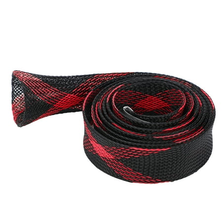 Rawiri Casting Fishing Rod Cover Pole Jacket Sock Sleeve Protector Fishing Tackle 25mmx1650mmRed Black
