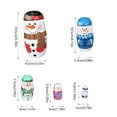 thumbnail image 3 of Wooden Russian 5 Layer Nesting Doll 5 Layer Christmas Snowman Nesting Doll Artificially Manufactured Crafts Home Decoration, 3 of 6