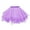 Purple, variant on Women's Short Skirts Tutu Ballet Bubble Skirt Teen Girls 50's Tulle Party Vintage Petticoat for Halloween Costume