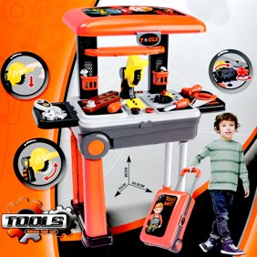 Classic Toy Wood Tool Bench With Accessories Walmart Com