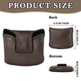 thumbnail image 2 of Haosy Coffee Brown Golf Mallet Putter Cover Strong Magnetic Leather Golf Club Headcover Closure, 2 of 7