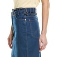 thumbnail image 4 of STAUD womens  x Wrangler The Pencil Skirt, 29, Blue, 4 of 5