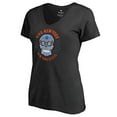 thumbnail image 2 of Women's Black New York City FC Hispanic Heritage Viva V-Neck T-Shirt, 2 of 3
