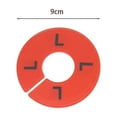 thumbnail image 6 of Tnobhg 10Pcs Size Separators Reused Break-resistant Effective Lightweight Fine Workmanship Distinguish Clothes Bright Color Round Clothing Size Hanger Dividers Household Supplies, 6 of 8