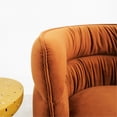 thumbnail image 4 of Swivel Chair In Luscious Burnt Orange Velvet - Creates A Luxurious Feel Chair, Combines Practicality And Style For Contemporary Homes, 4 of 5